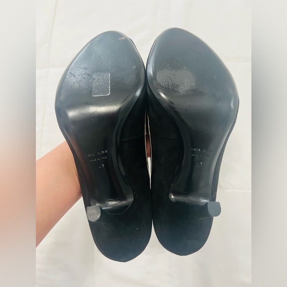 Giuseppe Zanotti Designer Womens Open Toe Pumps With Gold Accent Size US 10/IT40 - Picture 9 of 9